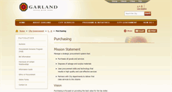 Desktop Screenshot of garlandpurchasing.com