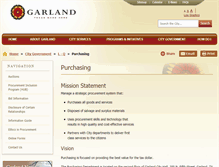 Tablet Screenshot of garlandpurchasing.com